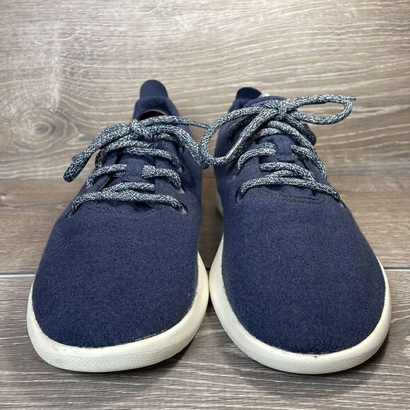 Allbirds Merino Wool Runners Mens Size 11 Tuke Midnight Cream Sneakers - Picture 2 of 12